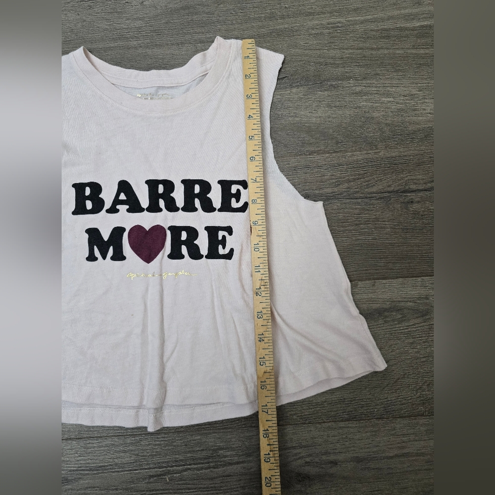 Spiritual Gangster Barre More Pink Sleeveless Swing Crop Top XS Athletic - Picture 3 of 9